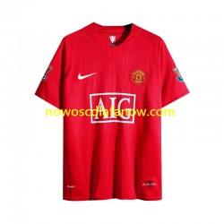 Koszulka Manchester United 2007 Retro Męska Domowy Komplet Długie Rękawy