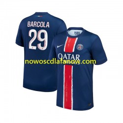 Koszulka Paris Saint-Germain Bradley Barcola 29 Męska Domowy Komplet 2024-2025 Krótkie Rękawy