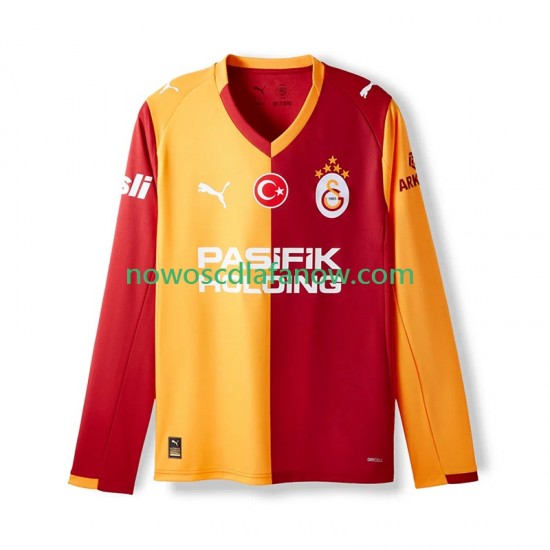 Koszulka Galatasaray Męska Domowy Komplet 2025-2026 Długie Rękawy