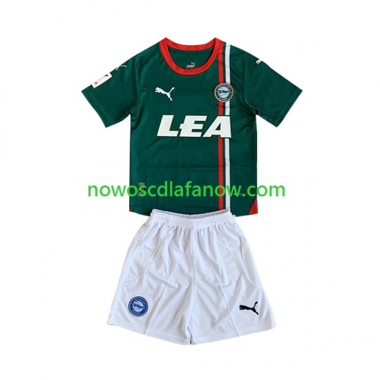 Koszulka Deportivo Alaves Dziecięca Wyjazdowy Komplet 2023-2024 Krótkie Rękawy