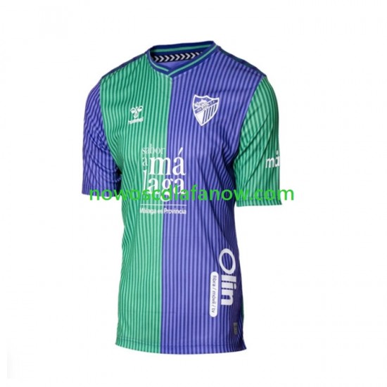 Koszulka Málaga CF Męska Wyjazdowy Komplet 2023-2024 Krótkie Rękawy