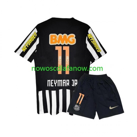 Koszulka Santos FC Neymar JR 11 -2012 Retro Dziecięca Wyjazdowy Komplet 2011 Krótkie Rękawy