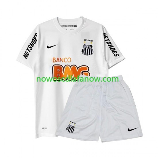 Koszulka Santos FC -2012 Retro Dziecięca Domowy Komplet 2011 Krótkie Rękawy