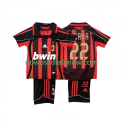 Koszulka AC Milan KAKA 22 -2007 Retro Dziecięca Domowy Komplet 2006 Krótkie Rękawy