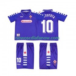 Koszulka Fiorentina RUICOSTA 10 Retro Dziecięca Domowy Komplet 1998 1999 Krótkie Rękawy