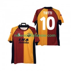 Koszulka AS Roma Totti 10 2000-2001 Retro Męska Domowy Komplet Krótkie Rękawy