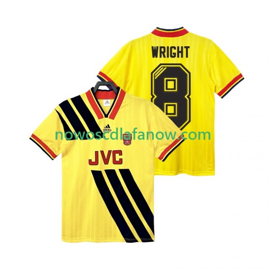 Koszulka Arsenal WRIGHT 8 1993 Retro Męska Wyjazdowy Komplet 1994 Krótkie Rękawy