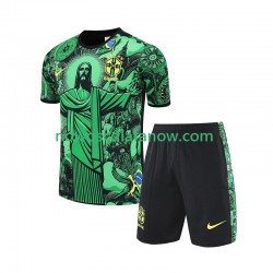 Reprezentacja Brazylii JESUS Special Football Shirts Dziecięca Domowy Komplet 2024-2025 Krótkie Rękawy