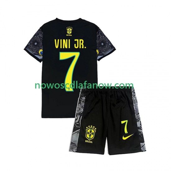 Reprezentacja Brazylii Vinicius Junior 7 Cheist the Redeemer Football Shirts Dziecięca Domowy Komplet 2024 Krótkie Rękawy