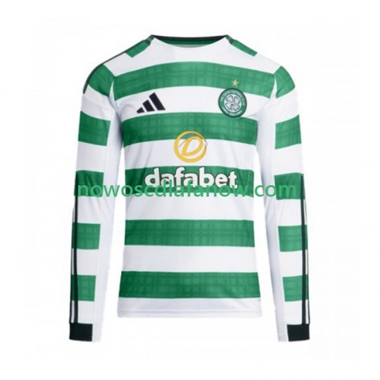 Koszulka Celtic FC Męska Domowy Komplet 2025-2026 Długie Rękawy