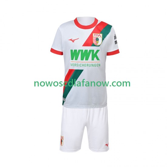 Koszulka FC Augsburg Dziecięca Domowy Komplet 2025-2026 Krótkie Rękawy