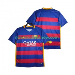 Koszulka FC Barcelona 2015-2016 Retro Męska Domowy Komplet Krótkie Rękawy