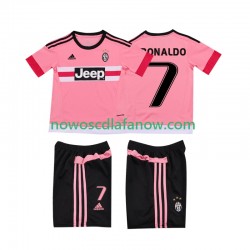 Koszulka Juventus Cristiano RONALDO 7 2015 2016 Retro Dziecięca Wyjazdowy Komplet Krótkie Rękawy