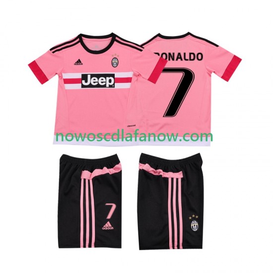 Koszulka Juventus Cristiano RONALDO 7 2015 2016 Retro Dziecięca Wyjazdowy Komplet Krótkie Rękawy