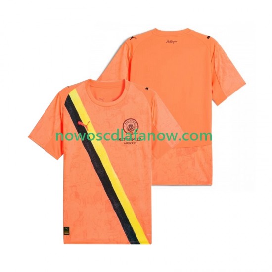 Koszulka Manchester City UPER Bramkarskie Męska Dziecięca Domowy Komplet 2025-2026 Krótkie Rękawy