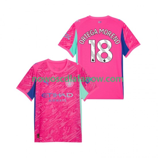 Koszulka Manchester City ORTEGA MORENO 18 Bramkarskie Męska Wyjazdowy Komplet 2025-2026 Krótkie Rękawy