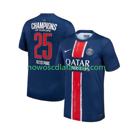 Koszulka Paris Saint-Germain Champion Męska Domowy Komplet 2024-2025 Krótkie Rękawy