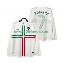 Koszulka Reprezentacja Portugalii Cristiano Ronaldo 7 2012 Retro Męska Wyjazdowy Komplet Długie Rękawy