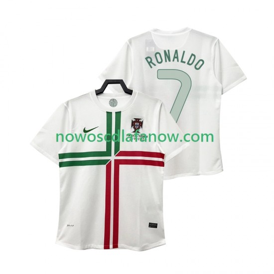 Koszulka Reprezentacja Portugalii Cristiano Ronaldo 7 2012 Retro Męska Wyjazdowy Komplet Krótkie Rękawy