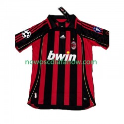 Koszulka AC Milan KAKA 8 2007 Retro Męska Domowy Komplet 2006 Krótkie Rękawy