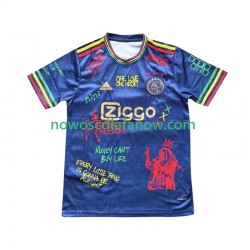Koszulka AFC Ajax Bob Marley Special Blue Męska Domowy Komplet 2025 Krótkie Rękawy