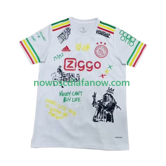 Koszulka AFC Ajax Bob Marley Special Męska Domowy Komplet 2025 Krótkie Rękawy