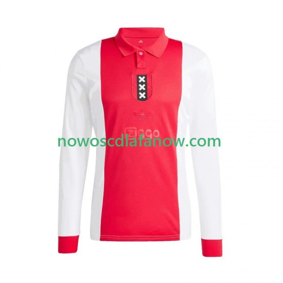 Koszulka AFC Ajax Anniversary Męska Domowy Komplet 2024-2025 Długie Rękawy