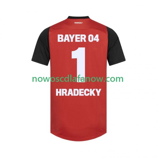 Koszulka Bayer 04 Leverkusen HRADECKY 1 Męska Domowy Komplet 2024-2025 Krótkie Rękawy
