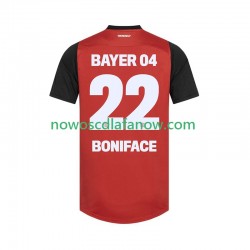 Koszulka Bayer 04 Leverkusen Victor Boniface 22 Męska Domowy Komplet 2024-2025 Krótkie Rękawy