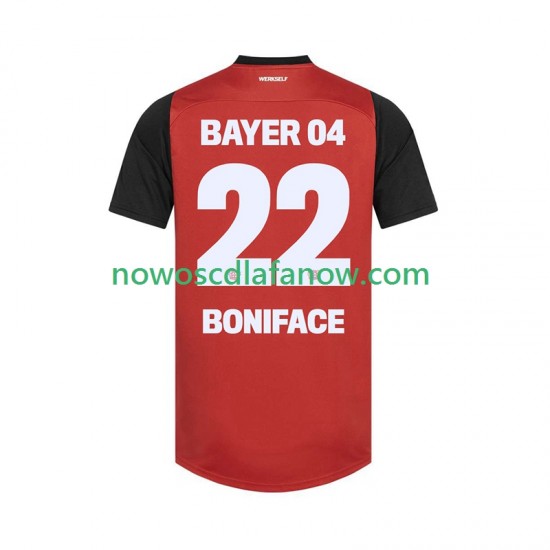 Koszulka Bayer 04 Leverkusen Victor Boniface 22 Męska Domowy Komplet 2024-2025 Krótkie Rękawy