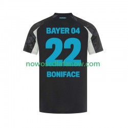 Koszulka Bayer 04 Leverkusen Victor Boniface 22 Męska Trzeci Komplet 2024-2025 Krótkie Rękawy