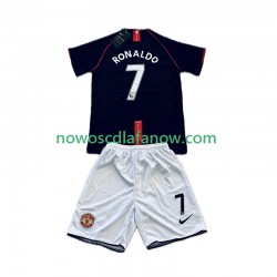 Koszulka Manchester United Cristiano Ronaldo 7 2007 Retro Dziecięca Wyjazdowy Komplet 2008 Krótkie Rękawy