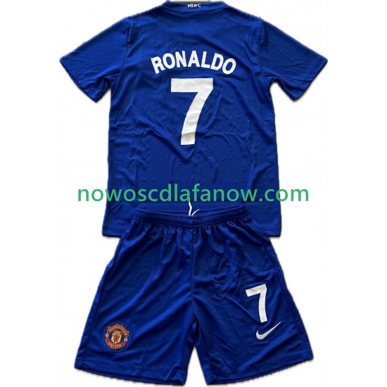 Koszulka Manchester United Cristiano Ronaldo 7 2009 Retro Dziecięca Trzeci Komplet 2008 Krótkie Rękawy