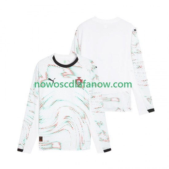 Koszulka Reprezentacja Portugalii Męska Wyjazdowy Komplet 2025 Długie Rękawy