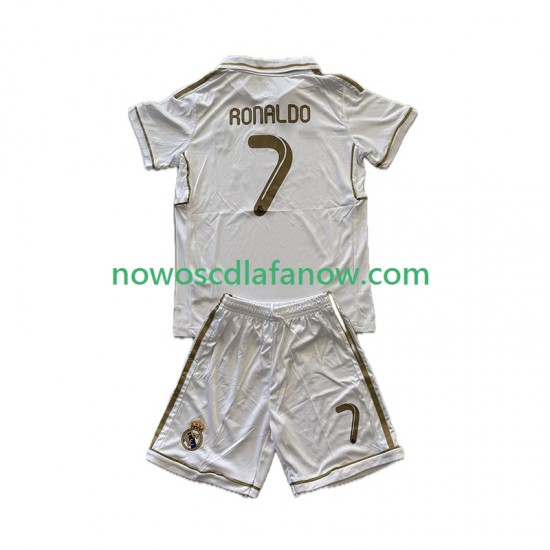 Koszulka Real Madryt Cristiano Ronaldo 7 2012 Retro Dziecięca Domowy Komplet 2011 Krótkie Rękawy