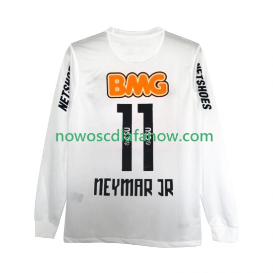 Koszulka Santos FC Neymar JR 11 2012 Retro Męska Domowy Komplet 2011 Długie Rękawy
