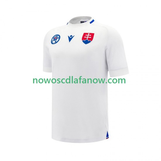 Koszulka Reprezentacja Słowacji Męska Wyjazdowy Komplet 2024-2025 Krótkie Rękawy