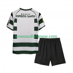 Koszulka Sporting CP 2001 2003 Retro Dziecięca Domowy Komplet Krótkie Rękawy