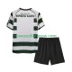 Koszulka Sporting CP 2001 2003 Retro Dziecięca Domowy Komplet Krótkie Rękawy