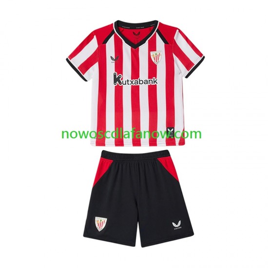 Koszulka Athletic Bilbao Dziecięca Domowy Komplet 2026-2027 Krótkie Rękawy