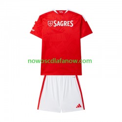 Koszulka Benfica Dziecięca Domowy Komplet 2026-2027 Krótkie Rękawy