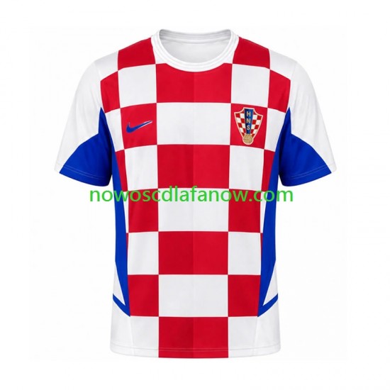 Koszulka Reprezentacja Chorwacji Retro Męska Domowy Komplet 2002 Krótkie Rękawy