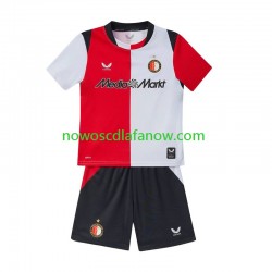 Koszulka Feyenoord Rotterdam Dziecięca Domowy Komplet 2026-2027 Krótkie Rękawy