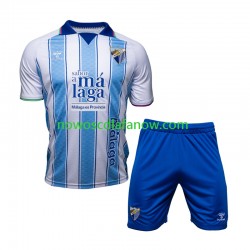 Koszulka Málaga CF Dziecięca Domowy Komplet 2026-2027 Krótkie Rękawy