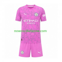 Koszulka Manchester City Bramkarskie Dziecięca Wyjazdowy Komplet 2026-2027 Krótkie Rękawy
