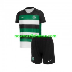 Koszulka Sporting CP Dziecięca Domowy Komplet 2024-2025 Krótkie Rękawy