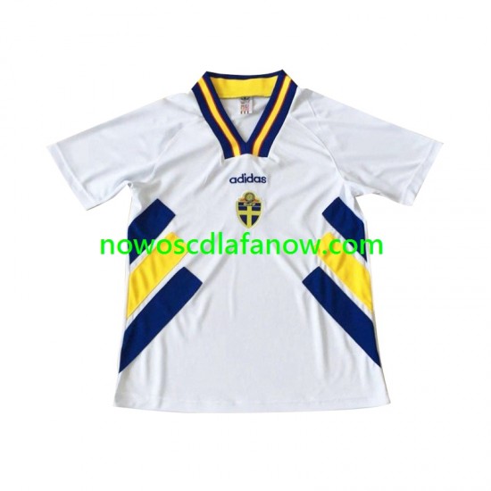 Koszulka Reprezentacja Szwecji Retro Męska Wyjazdowy Komplet 1994 Krótkie Rękawy