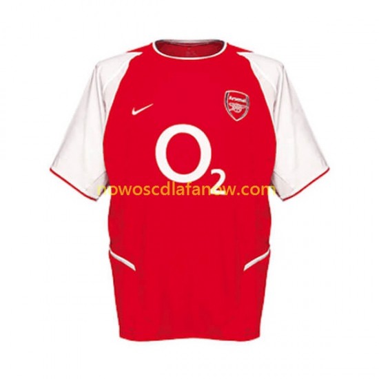 Koszulka Arsenal Retro Męska Domowy Komplet 2002 Krótkie Rękawy