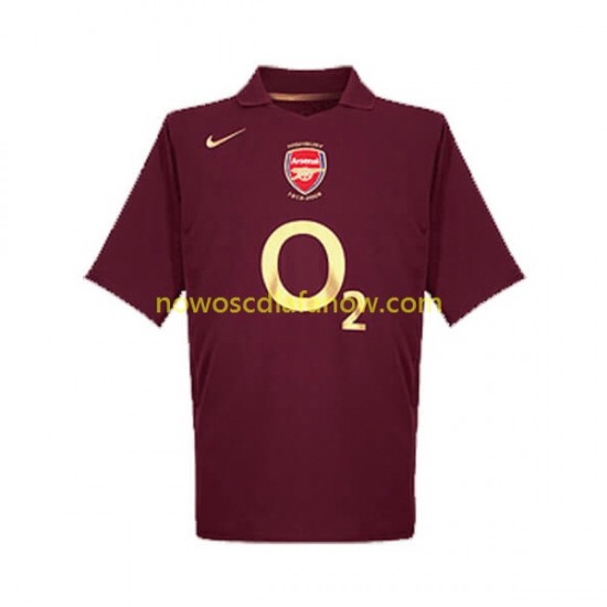 Koszulka Arsenal 2005 Retro Męska Domowy Komplet Krótkie Rękawy