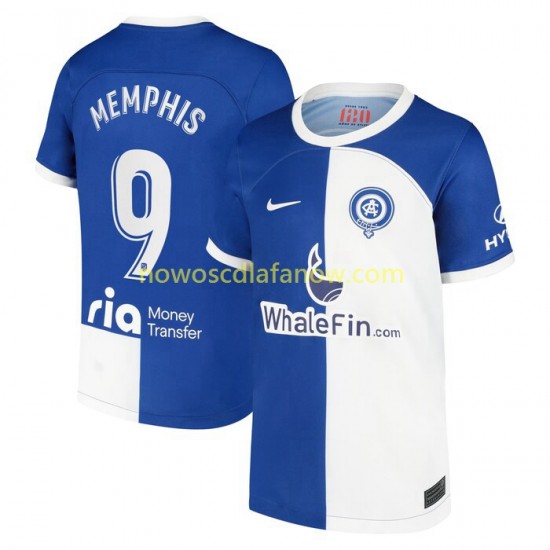 Koszulka Atlético Madryt Memphis 9 120 Anniversary Męska Domowy Komplet 2022-2023 Krótkie Rękawy